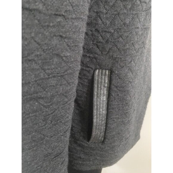 Vintage AMS Pure Women's Black Snap Closure Wool Blend Sweater Jacket Sz 8 Spain - Picture 5 of 16